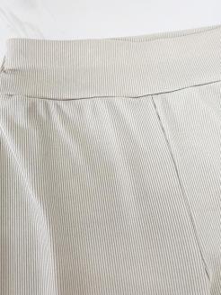 Women's Solid Drop Shoulder Split Hem Sweatshirt & Pants Two-piece Set, Casual Fashion Cozy Breathable Outfits for Daily Outdoor Wear, Ladies Sportswear for All Seasons