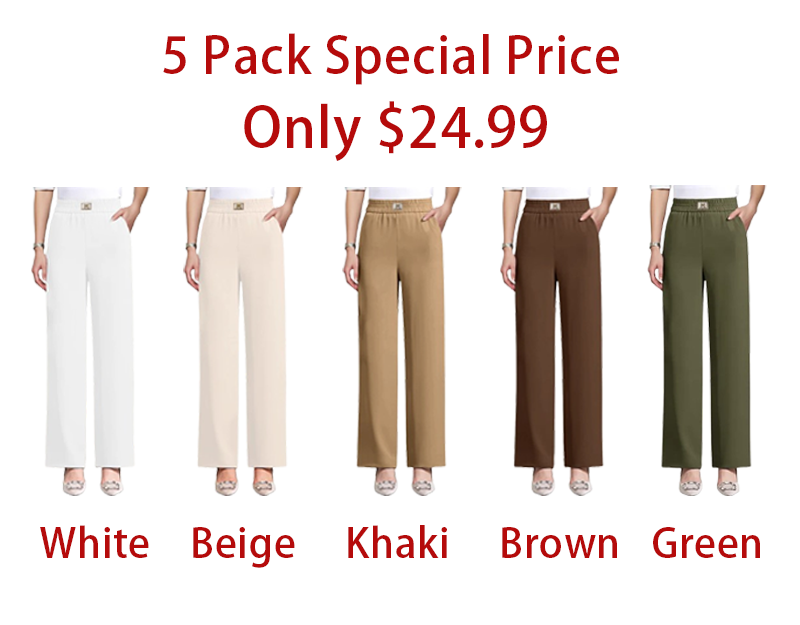 🔥GlamorEase - Perfect Drape High Rise Pull-On Stretch Pants