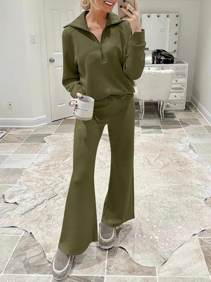 2024 Fall Trendy Outfits Oversized Two Piece Sweatsuit