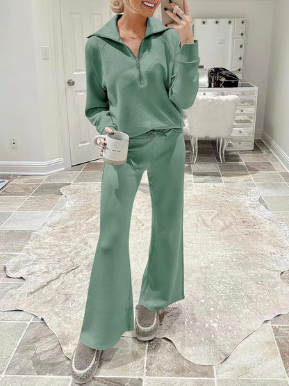 2024 Fall Trendy Outfits Oversized Two Piece Sweatsuit