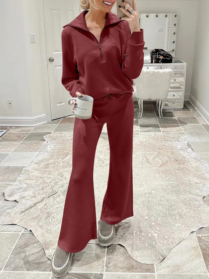 2024 Fall Trendy Outfits Oversized Two Piece Sweatsuit