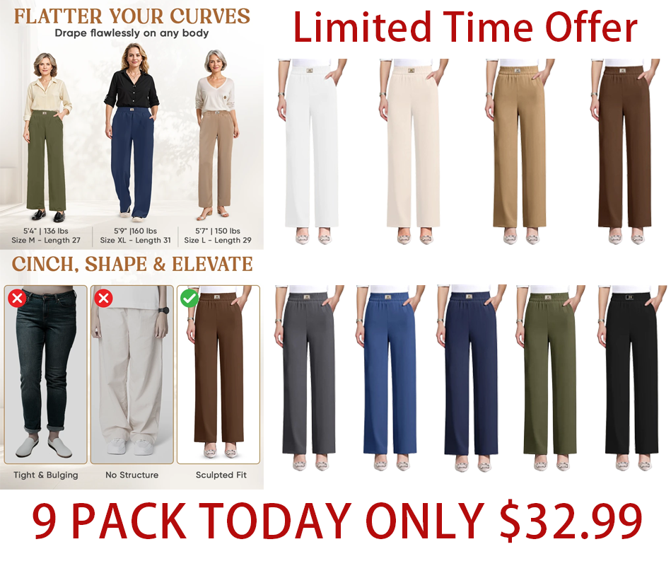 🔥GlamorEase - Perfect Drape High Rise Pull-On Stretch Pants